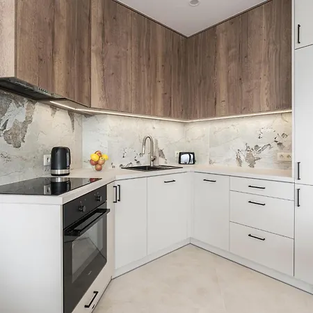 Panorama Baltica - Stylish 15th Floor With Rooftop Terrace Near The Sea And Polsat Arena Stadion Stadium Free Parking Letnica Apartment Danzig