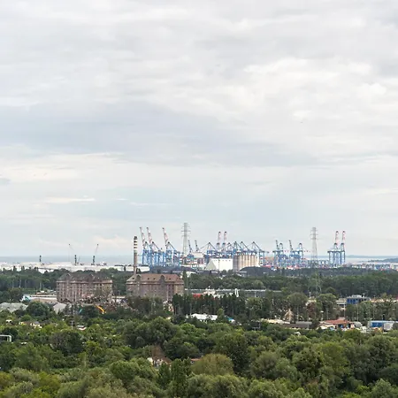 Panorama Baltica - Stylish 15th Floor With Rooftop Terrace Near The Sea And Polsat Arena Stadion Stadium Free Parking Letnica Appartamento Danzica