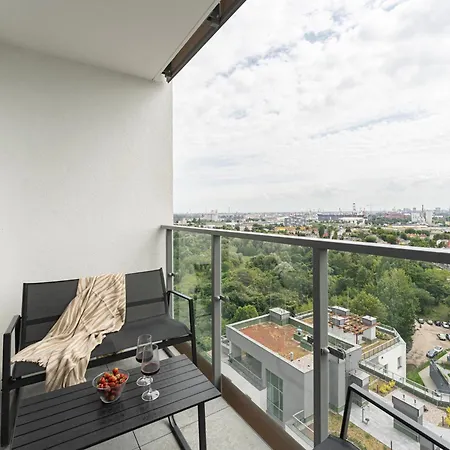 Panorama Baltica - Stylish 15th Floor With Rooftop Terrace Near The Sea And Polsat Arena Stadion Stadium Free Parking Letnica *