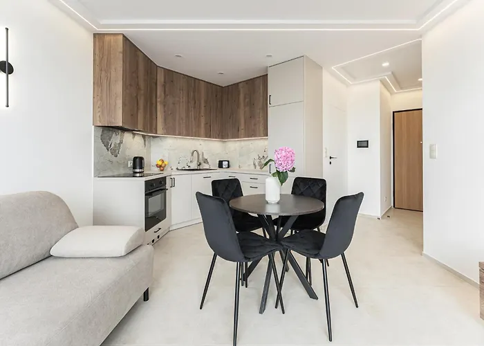 Panorama Baltica - Stylish 15th Floor With Rooftop Terrace Near The Sea And Polsat Arena Stadion Stadium Free Parking Letnica Apartment