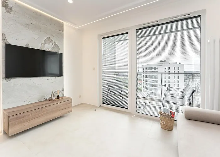 Panorama Baltica - Stylish 15th Floor With Rooftop Terrace Near The Sea And Polsat Arena Stadion Stadium Free Parking Letnica *