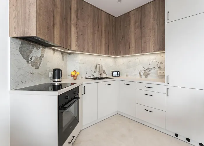 Panorama Baltica - Stylish 15th Floor With Rooftop Terrace Near The Sea And Polsat Arena Stadion Stadium Free Parking Letnica Apartament Gdańsk