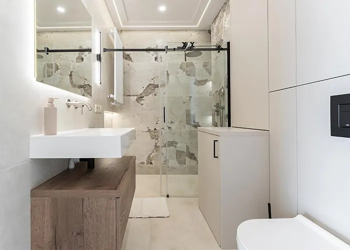 Panorama Baltica - Stylish 15th Floor With Rooftop Terrace Near The Sea And Polsat Arena Stadion Stadium Free Parking Letnica Apartament Gdańsk