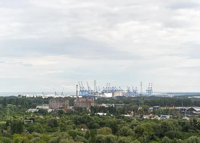 Panorama Baltica - Stylish 15th Floor With Rooftop Terrace Near The Sea And Polsat Arena Stadion Stadium Free Parking Letnica Apartament Gdańsk